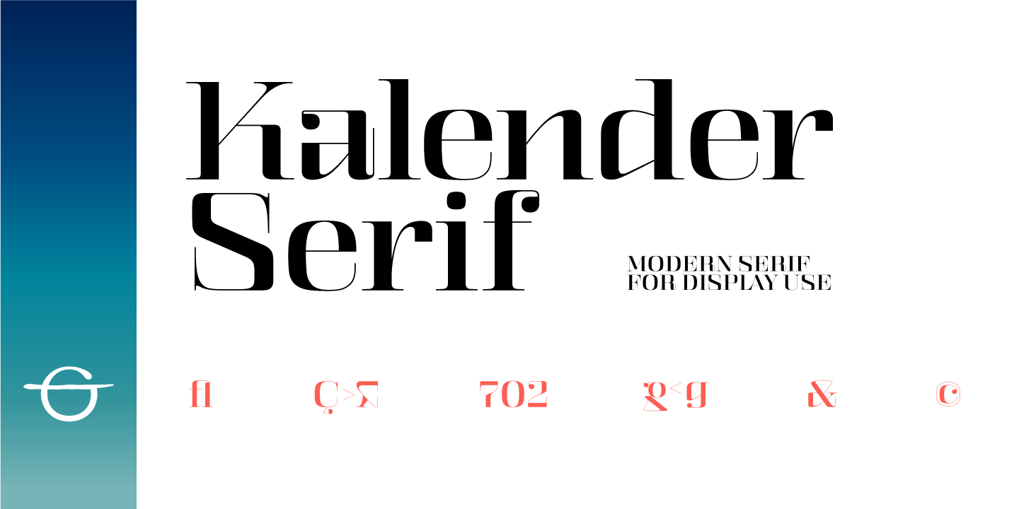 Font Kalender Serif